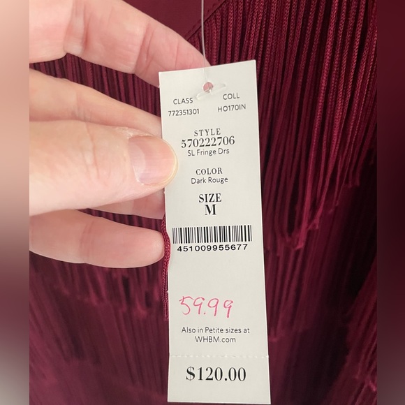 White House black market fringe dress - Picture 5 of 5